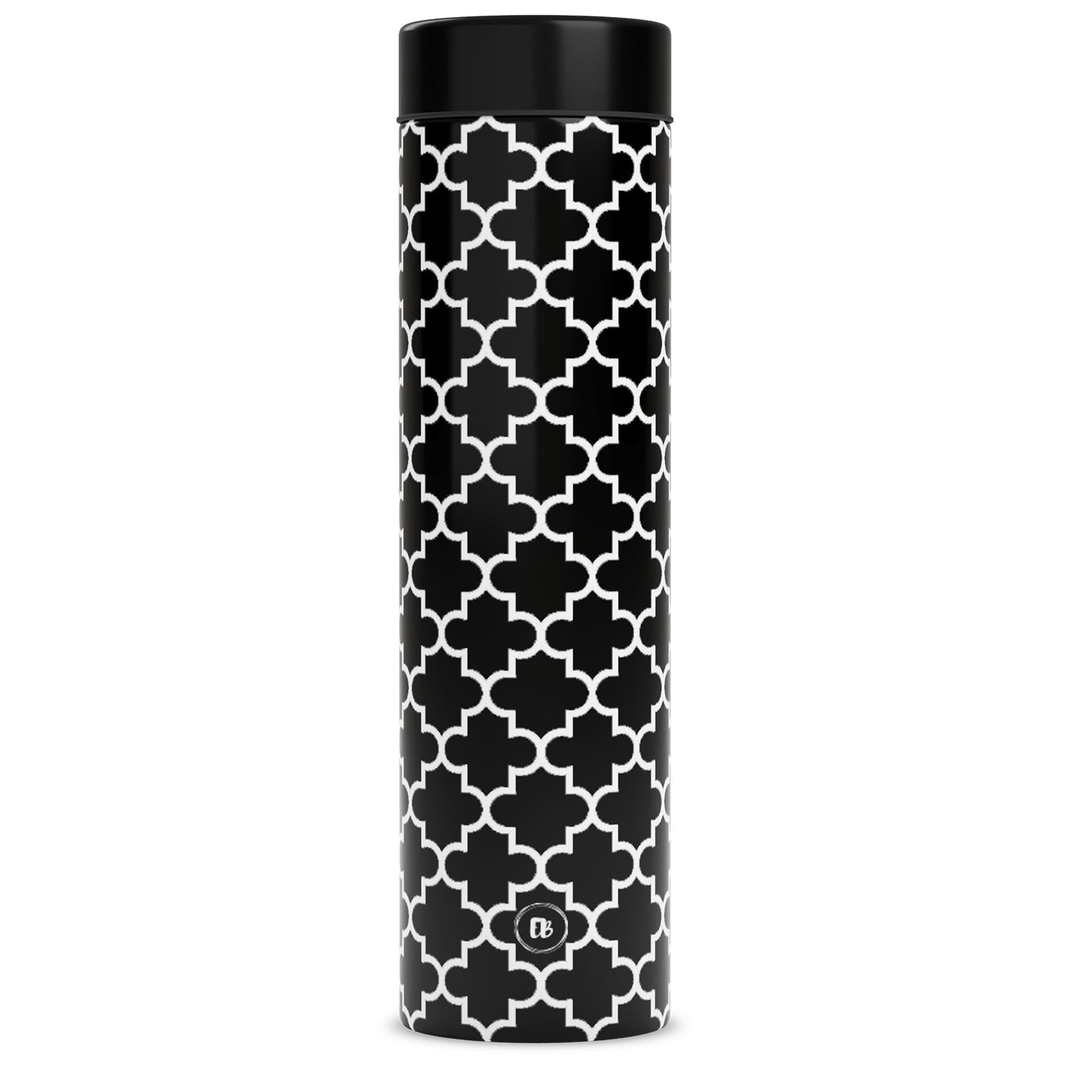 EB Everything Beautiful Steel Water bottle 1 litre #color_Black Moroccan #size_750ml