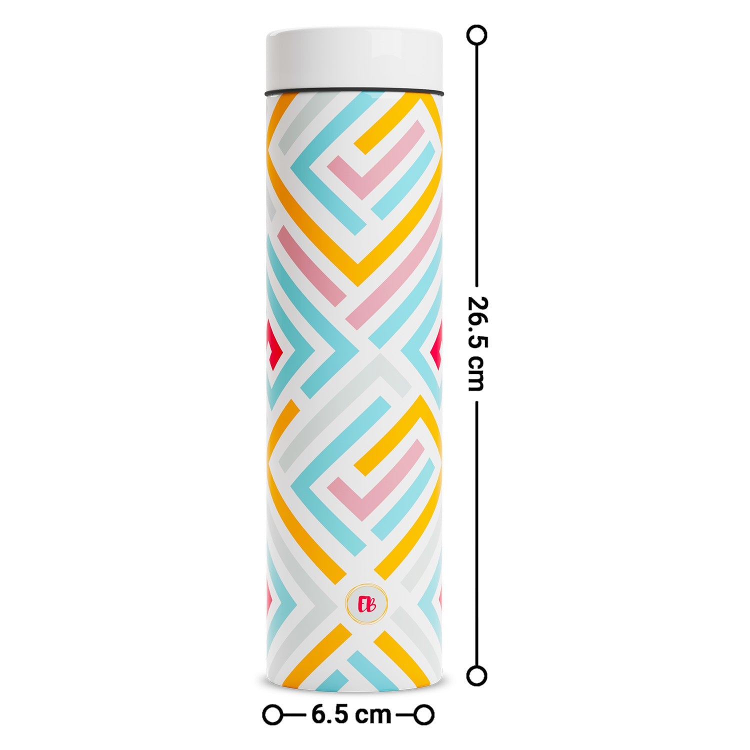 EB Everything Beautiful Steel Water bottle 1 litre #color_Modern Art #size_750ml