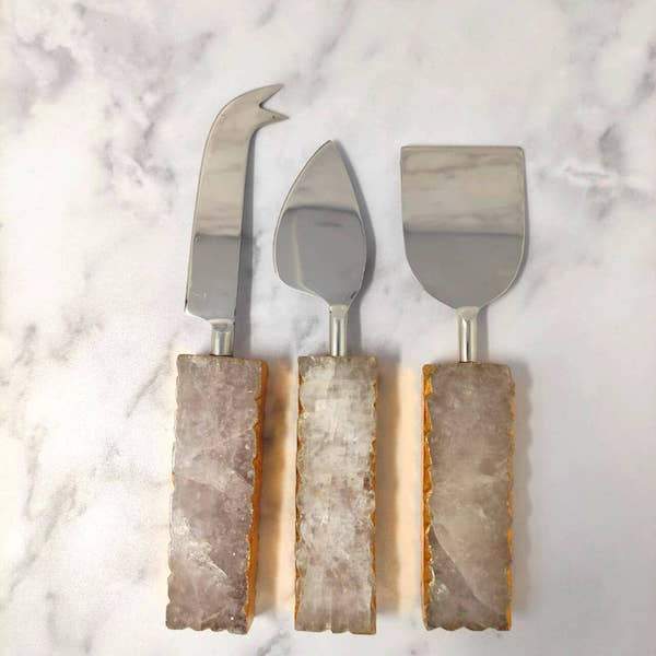 agate_stone_cheese_cutters_servers_pink_rose_