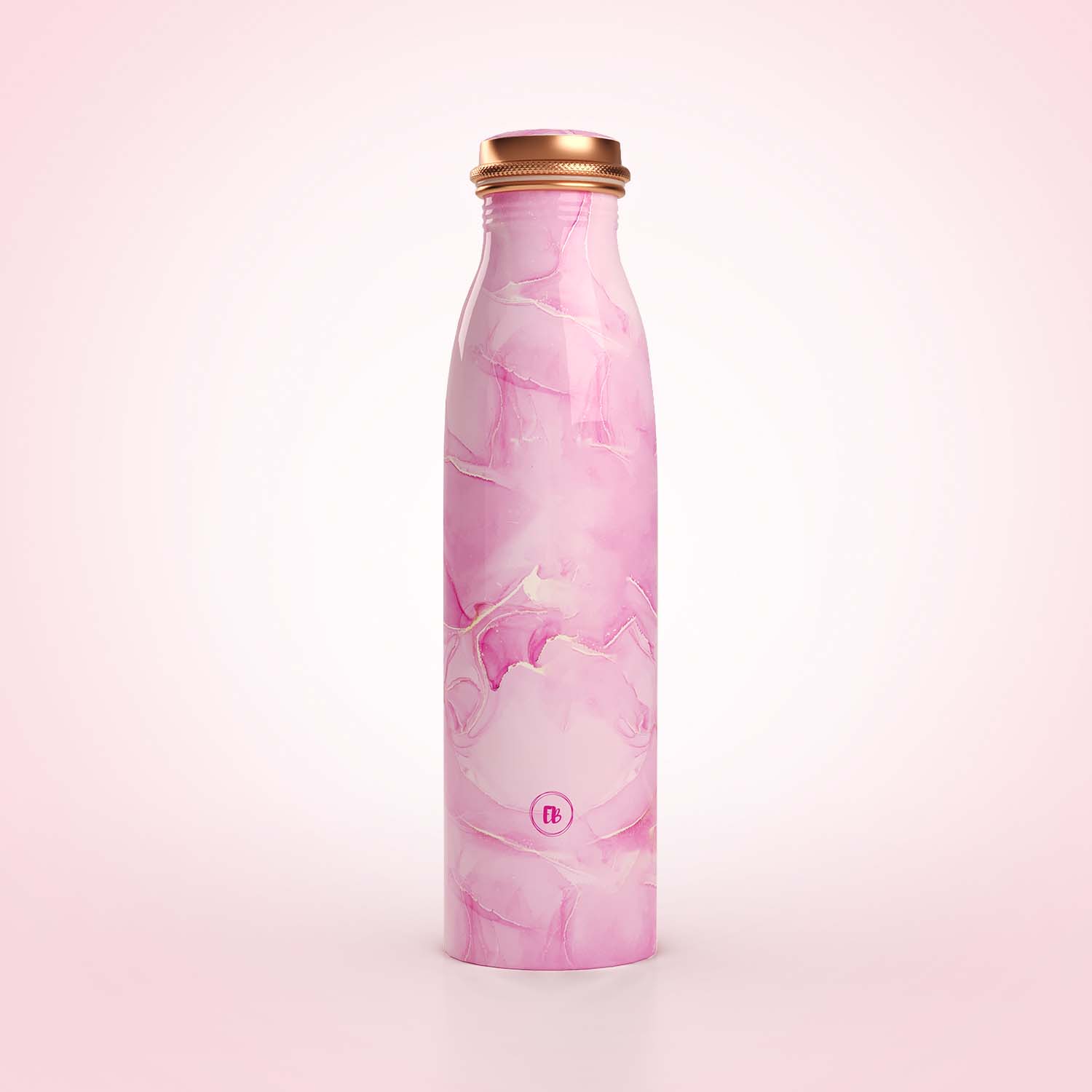 pink marble design copper bottle copper water bottle 1 litre printed copper bottle benfits of copper water #color_pink marble