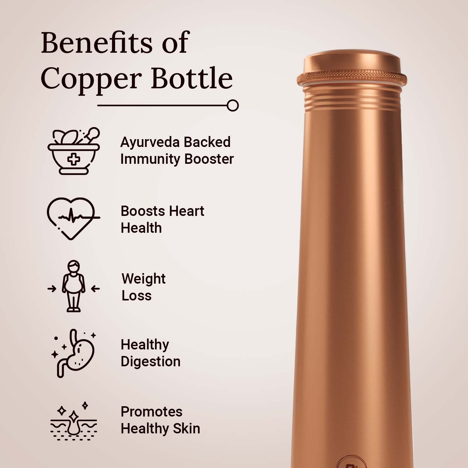 copper bottle copper water bottle 750ml printed copper bottle benfits of copper water #color_classic