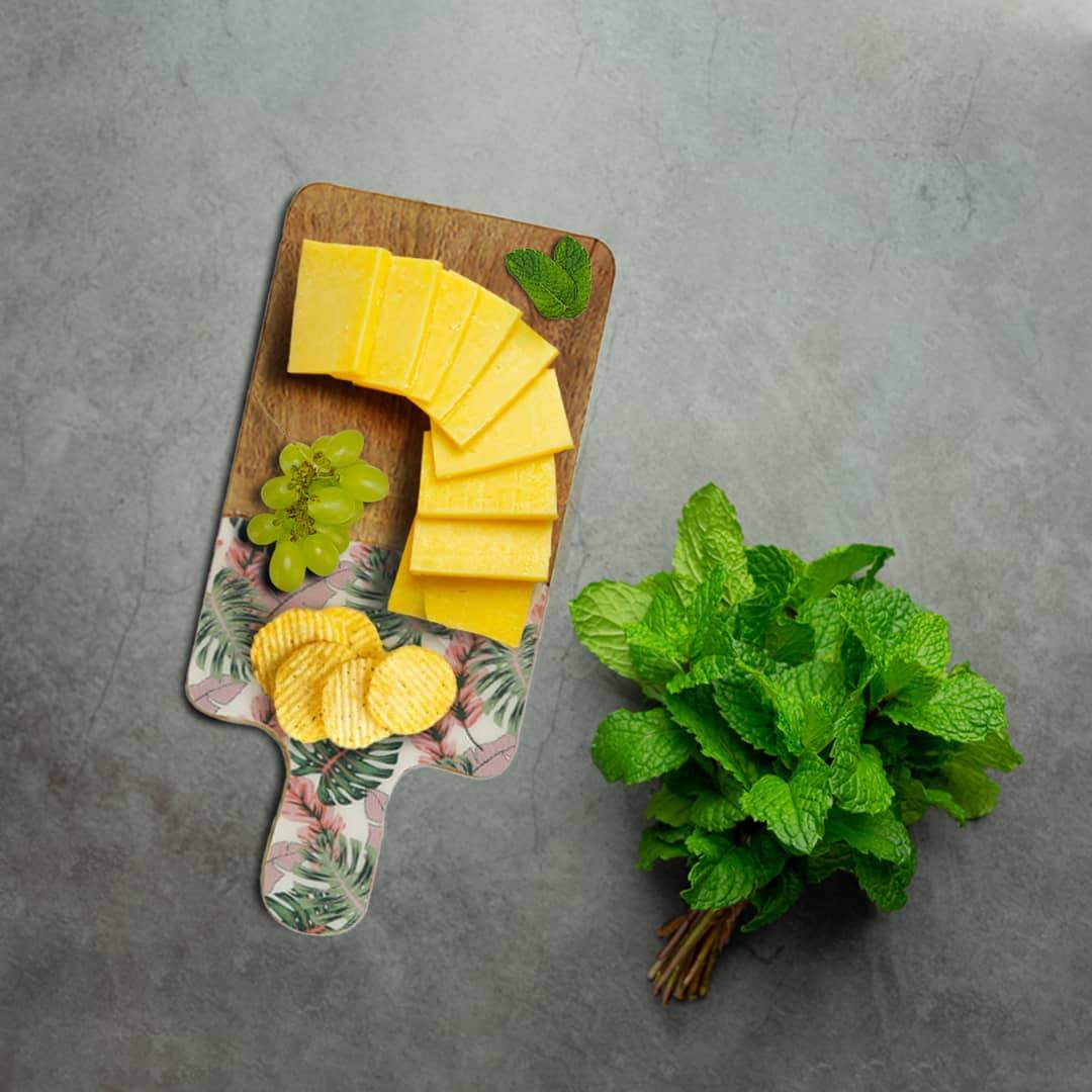 Tropical Forest Wooden Cheese Platter